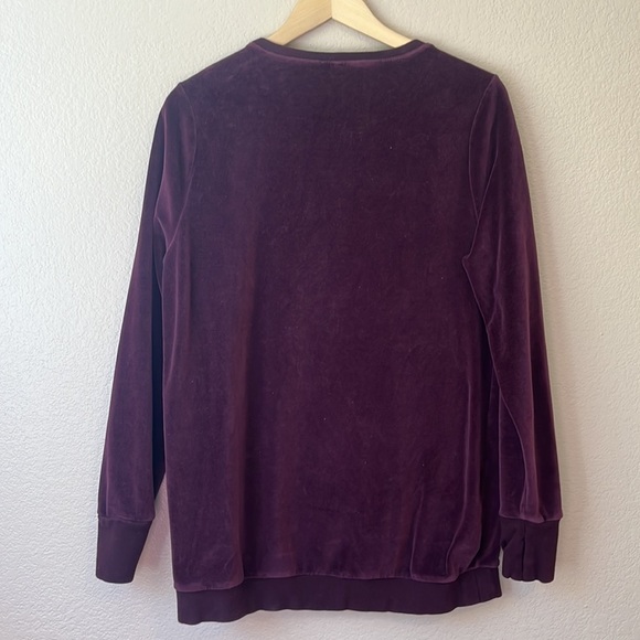 Fabletics crewneck sweater velour purple size large - Picture 11 of 11